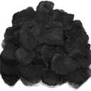JHFGJGH 500 Pcs Exquisite Black Rose Petals, Emulation Silk Rose Petals, Artificial Flower Petals for Romantic Nights, Weddings, Events, and Valentine's Day Deco (Black)