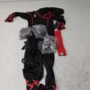 Spooktacular Creations Halloween Ninja Costume, Ninja Outfit Set for Kids, Halloween Costumes for Boys Dress Up Party S(5-7YRS)