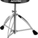 AODSK Drum Throne, Widened Thick Padded Adjustable Drum Stool, Height Adjustable 16.34-20.67 Inch, Universal Heavy-Duty Drum Seat DP-27