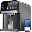 ecozy Nugget Ice Maker Dispenser Countertop, 2-in-1 Pebble Ice Machine & Water Dispenser with App Control, Sonic Crushed Ice Makers with Self-Cleaning, TDS Monitor, Measured Dispensing, 33 Lbs/Day