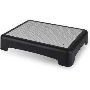 One Step Stool for Adults & Seniors, Indoor/Outdoor Portable Stair Assist, Platform Step, Non-Slip Bathroom, Step Stool for Car, Bedside, Office, Shower, Stairs, Bed, 450lbs Capacity (Grey)