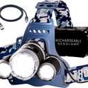 TDC Head Lamp Led Rechargeable Super Bright - USB-C Headlamp for Adults - Head Lights for Forehead - 1080 Lumen Head Flashlight - 10HR Battery for Hardhat, Camping, Hunting, Work