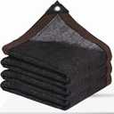 Shade Cloth - Garden Shade Mesh Netting with Grommets Outdoor Sun Shade Cover for Pergola Patio Plants Greenhouse Chicken Coop Black Shading Rate 70% -90% (3X10FT)