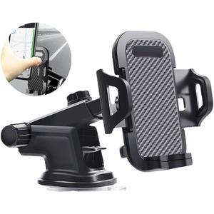Car Phone Holder 360 Rotation Phone Holders for Your Car Quick Release Adjustable Car Phone Mount Dashboard for iPhone16/iPhone15/iPhone 15 Plus All Smartphone