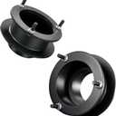 EVIL ENERGY 2.5" Front Leveling Lift Kit Compatible with Dodge Ram 1500 4WD 1994-2001, Ram 2500 4WD 1994-2013, Ram 3500 4WD 1994-2012, 2.5 inch Front Suspension Strut Spacers Black