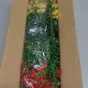 Senjie 12 Bundles Artificial Flowers Bulk for Outdoor Decor, UV Resistant Fake Plastic Flowers, Faux Flowers for Porch Patio Window Boxwood Garden