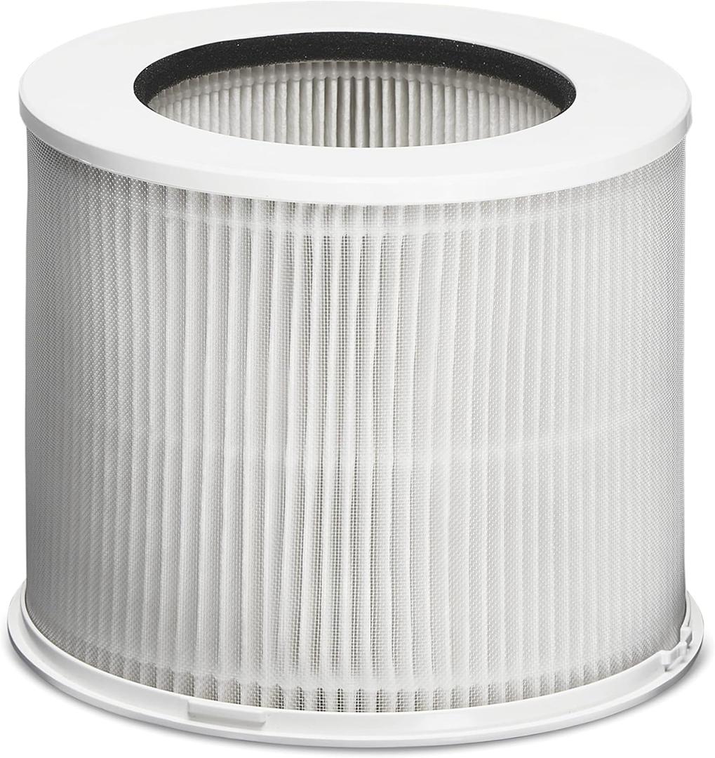 Clorox Tabletop Air Purifier True HEPA Replacement Filter, 200 Sq. Ft. Capacity, Removes 99.97% of Allergens up to 0.1 Micron, Compatible with 11020 & 11021, 1 Count (12020) (6.8" x 6.4" x 6.7")