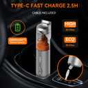 Pocket Car Vacuum with Accessory Kit 6pcs, Cordless, 50 Mins Runtime, 17000pa, 2.5H Type-C Fast Charge, Mini Handheld Vacuum for Home and Outdoor, M3