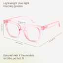 miyya Blue Light Glasses for Women & Men Oversized UV & Blue Light Blocker Chunky Frames, Stylish Eyewear Accessories