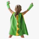 Dinosaur Dragon Cape and Gauntlets Halloween Costume Boy Girl Toddler Dress Up Clothes 3-8 Years Old