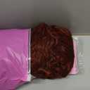 Synthetic Curly Wig with Bangs Heat Resistant Water Curl Hair Wigs for Women Long Afro Water Curly Wigs Full and Thick Reddish Brown Curly Wig 26 Inch 