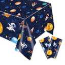 Generic 2 PCS Spaceman Party Supplies Tablecloth - Perfect for Spaceman Themed Birthday Decorations