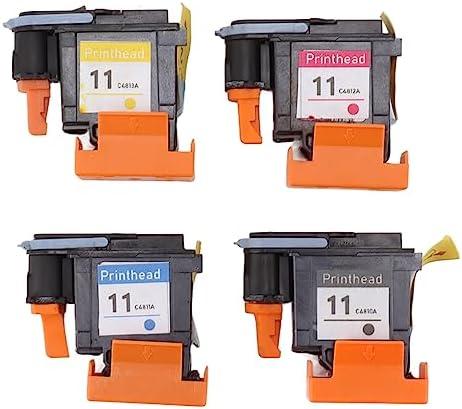 4Pcs Print Head, Printhead Inkjet Cartridge Colors Print Printing No Paper Jam Printhead Printhead Replacement for 100 110 111 500 510 800 813 850