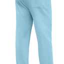 PLEPAN Men's Linen Pants Elastic Waist Drawstring Casual Summer Beach Lightweight Yoga Trousers Loose Fit (M)