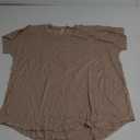 Herou Casual Summer Short Sleeve High Low Loose T Shirt Basic Tees Tops for Women (X-Large, 01-light Coffee)