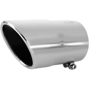 Exhaust tip -3.5 Inch Inlet Bolt on Design- Stainless Steel Car Muffler Tips 3.5" ID x 4"OD x 7''L (CHROME)