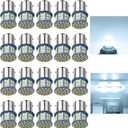 RVBULBZL1156 1141 1003 7506 BA15S LED Bulbs Super Bright 3014 50-SMD LED Replacement for 12 Volt RV Camper Trailer Boat Trunk Interior Lights (Cool White)