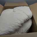 idee-home Papasan Chair Cushion, Circle Papasan Chair Cushion(Cushion Only) with Thick Corduroy Cover, 48 x 48 Inch Cushion for Egg Chair, Beige, 48x48x6inch