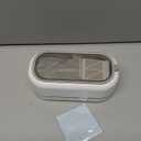 Ultrasonic Jewelry Cleaner, 48KHz Ultrasonic Cleaner Machine for Jewelry, Eyeglasses, Rings, Watch Strap, Dentures- Dual Cleaning Modes, 304 Stainless Steel Tank (White)