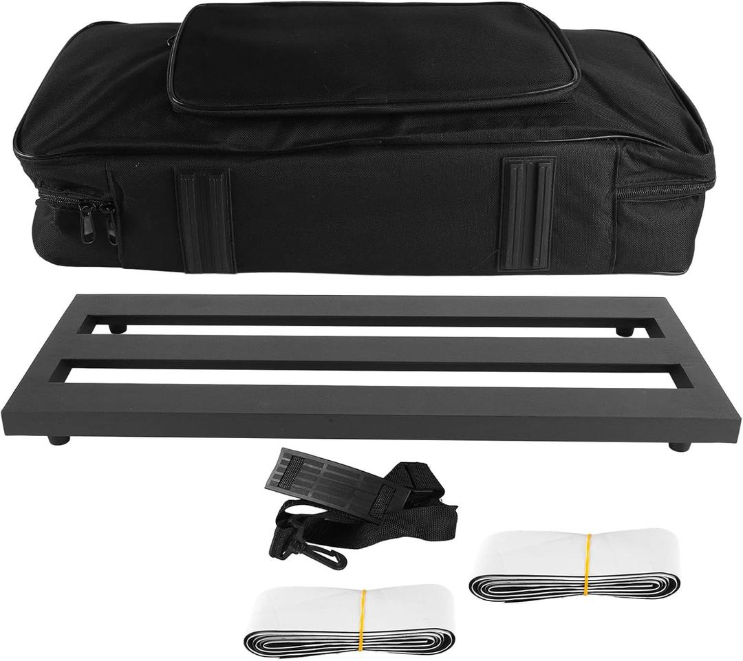 FLEXMAN Guitar Pedal Board, Portable Large Guitar Effect Pedalboard Accessory, Aluminum Alloy Guitar Guitar Effects Pedal Board with Bag (PB 2)