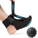 YPLUW Plantar Fasciitis Night Splint for Women & Men - Soft & Comfortable Sleep - Adjustable Foot Splint for Achilles Tendonitis Brace, Drop Foot & Heel Pain Support with Massage Ball, Small