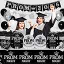 Prom Send Off Decorations 2026: Prom Decorations 2026 Prom 2026 Decorations Include Prom Plates and Napkins Banner Cup Fork Tablecloth for Prom Decorations