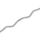 Fitvids Olympic EZ Curl Barbell Bar 47", 2-Inch Curl Bar for Weight Lifting, Hip Thrusts, Squat, Biceps-Home Gym Weight Bars (Black)