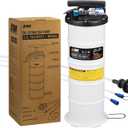 EWK 6.5L Pneumatic/Manual Oil Extractor, Oil Change Pump for Automotive Fluids Vacuum Evacuation, Fluid Extractor Pump Tool