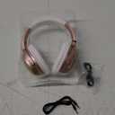 iLive Active Noise Cancellation Bluetooth Headphones, Adjustable Headband, Includes 3.5mm Audio Cable, Rose Gold (IAHN40RGD) (One Size)