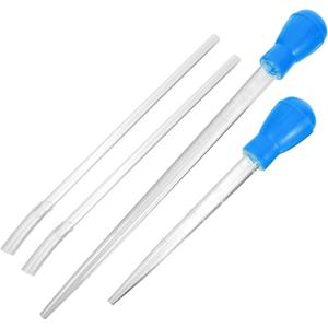 Totority 2 pcs Aquarium Gravel Vacuum Cleaner Siphon Pump with Extension Tubes Manual Fish Tank Water Changer for Gravel and Waste Pickup Easy Install Siphon for Fish and Turtle Tanks