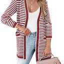 DOKOTOO CARDIGAN FALL OUTFITS FOR WOMEN CARDIGAN SWEATERS FOR WOMEN LIGHTWEIGHT FALL SWEATERS FOR WOMEN 2024 RED XX LARGE