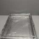 LRAL302S Air Fryer Basket and Tray Replacement for LG Oven Parts, 304 Stainless Steel LRAL303S Air Fry Tray for LG Stove Parts Air Fry Crisper Basket LG Oven Air Fryer Rack 1 Pack