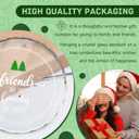 Friends Christmas Ornaments 2025, Best Friend Ornament, Friendship Gifts for Women Xmas Glass Decor