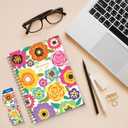 Daily Planner 2025-2006, Weekly & Monthly Planner, July 2025 - June 2026 Day Planner, 6.2” x 8.25” Flexible Cover，Wirebound Note Pages with Monthly Tab, Back Pocket, Premium Paper