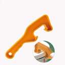 2 Pieces 5 Gallon Paint Can Opener Plastic Bucket Lid Opener Paint Can Lid Opener Pail Lid Lifter Bucket Lid Remover Bucket Opener Tool, Orange