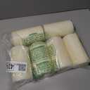 Stonebriar Unscented Pillar Candles 65 Hour Burn Time, Long-Lasting Wax Candles for Weddings, Holidays, Home Dcor & Special Events, Pack of 6, Ivory, 3" x 6"