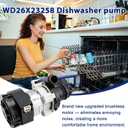 WD26X23258 Dishwasher Circulation Pump Assembly Compatible with ge Dishwasher: GDT605PMM0ES, GDT695SMJ0ES, GDF530PGM0BB, GDF630PSM0SS etc. Replace WD26X22285, WD26X22826, WD26X22518, EAP11772000 etc.