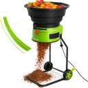 XL Bladeless Leaf Shredder & Mulcher | Powerful 15 Amp, 9,000RPM Motor for 18:1 Reduction Ratio