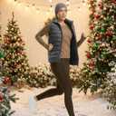 Seamaid Women's Fleece Lined Pants 30" Winter Thermal Flare Leggings Warm Insulated Bootcut Pants Pockets Water Resistant (XX-Large, Coffee)