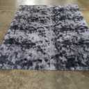 Ophanie Tie-Dyed Grey&White 8x10 Area Rugs for Living Room, Large Shag Bedroom Carpet, Big Indoor Thick Soft Nursery Rug, Fluffy Carpets for Boy and Girls Room Dorm Home Decor Aesthetic (8' x 10', 4- Tie-dyed Grey & White)