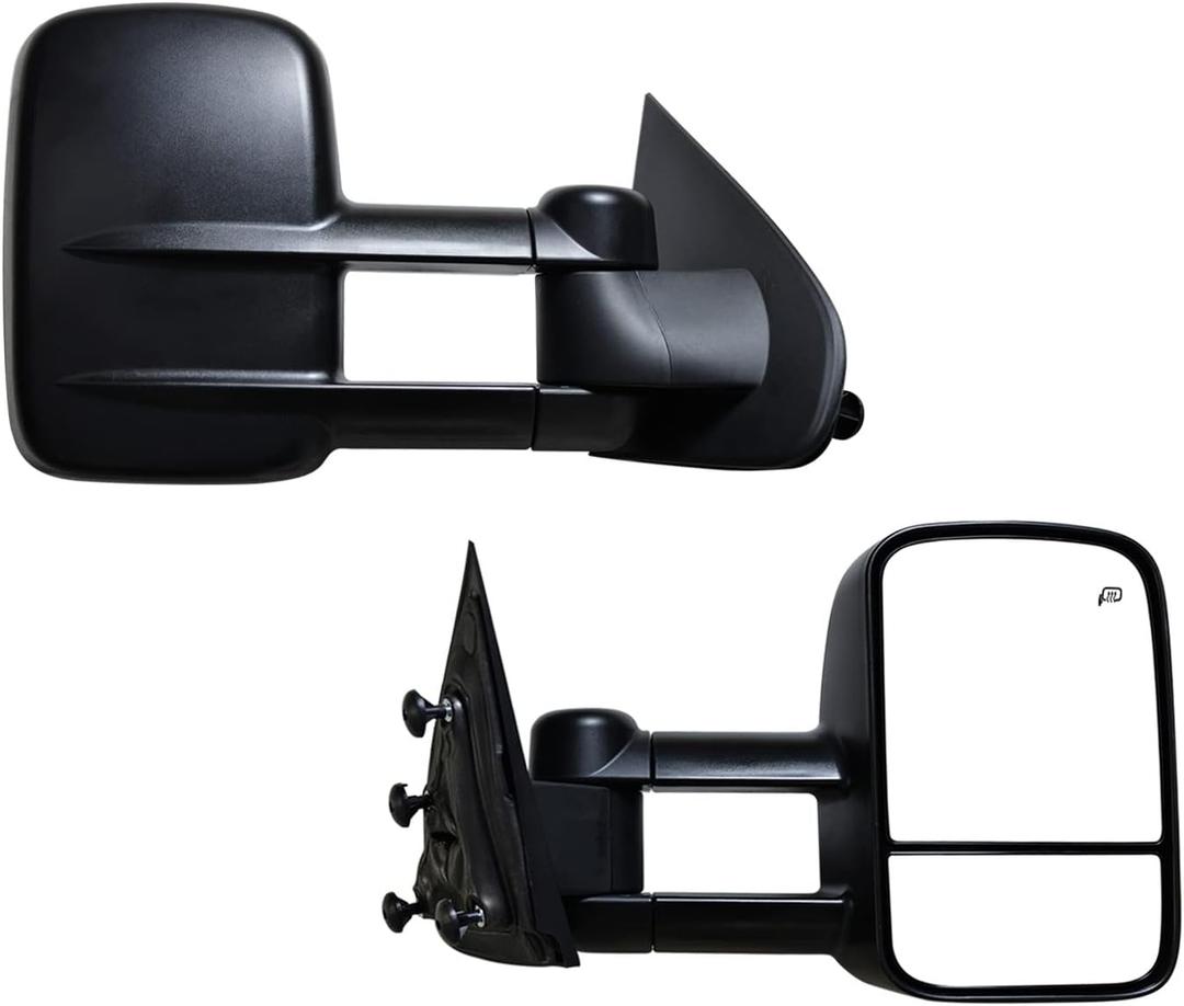 AERDM Towing Mirrors Replacement fit for 2014-2018 Chevy GMC Silverado Sierra 1500 2015-16 2500 HD 3500 HD Power Heated Mirrors