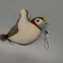 Flappy Bird Cat Toy for Indoor Cats, Simulated Chirping Flapping Wings Bird, Interactive Catnip Toys, Plush Kitten Exercise Toys (Brown Sparrow)