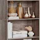 FOTOSOK 6-Tier Open Bookcase and Bookshelf, Freestanding Display Storage Shelves Tall Bookcase for Bedroom, Living Room and Office, Oak