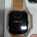 Smart Watch for Women Men Fitness: Waterproof Make Answer Call Digital Mens Watches Running Pedometer Smartwatch for Android Phone iPhone Samsung Compatible Heart Rate Monitor SpO2 Step Tracker Gold