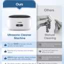 Adiding Jewelry Cleaning Machine, 650mL (23oz) Ring Sonic Cleaner Machine for Glasses, Earring, Denture, Retainer, Watch Straps, Razor -5 Cleaning Modes, Digital Timer, SUS304 Stainless Steel (Brown)