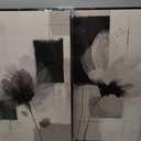 Framed Neutral Abstract Floral Wall Art, 2 Piece Black and Beige Minimalist Canvas Prints Paintings Artwork for Walls, Modern Elegant Pictures for Living Room Dining Room Bedroom Wall Decor 20x30 In, 20" W x 30" H x 2Pcs