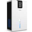 Dehumidifier, Dehumidifiers for Home, 98 OZ Water Tank, (1000 sq.ft) Quiet Dehumidifier for Basement Bathroom Bedroom with Humidity Display, Auto Shut Off, Relaxing 7 Color Ambient Light(White)