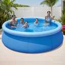 Inflatable Top Ring Swimming Pool, Blue (12ft x 36in)