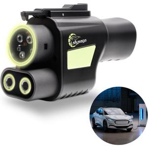 NACS to CCS1 Charging Adapter for Tesla Supercharger to CCS Adapter, Max 500A 1000V, Electric Vehicle Charger Adapter Compatible with Tesla V3/V4 DC Fast Charge Station, Fit for Ford, Rivian, GM EVs