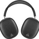 Carbon Fiber Texture Case Cover for AirPods Max Headphone, TPU Anti-Scratch Ear Cup Cover, Protective Skin Accessories for Apple AirPods Max(2024/2020) - Matte Black